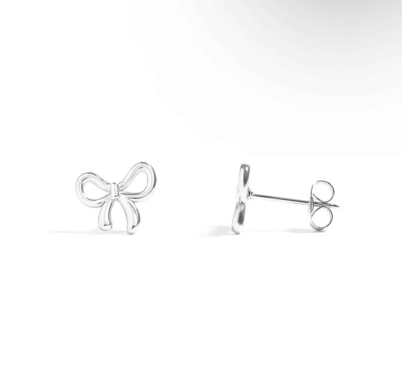 18K Gold Pvd Stainless Steel Bow
Stud Earrings