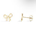 18K Gold Pvd Stainless Steel Bow
Stud Earrings